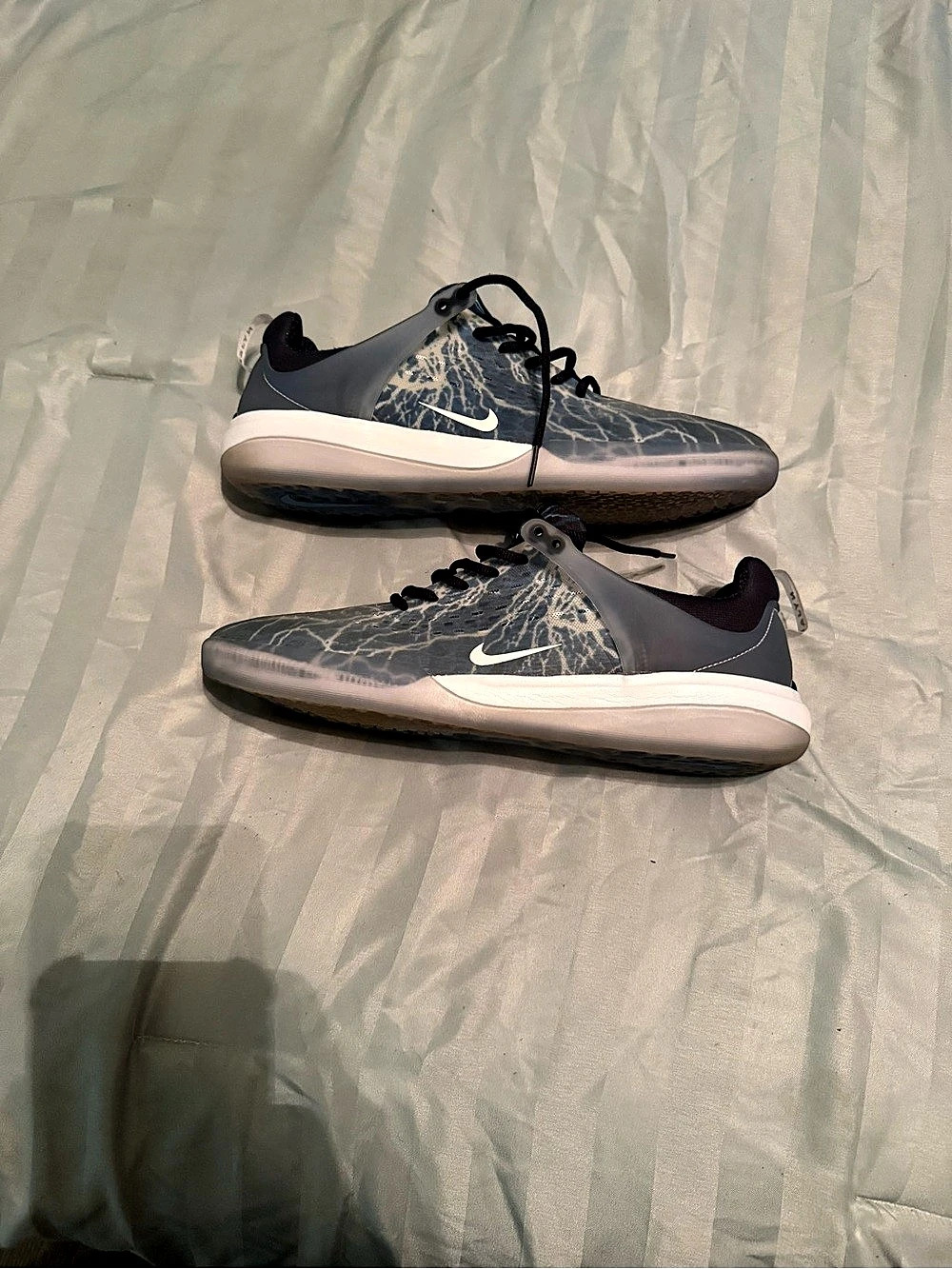 Nike SB Nyjah Free 2 Concord Athletic Shoes Gray & Black